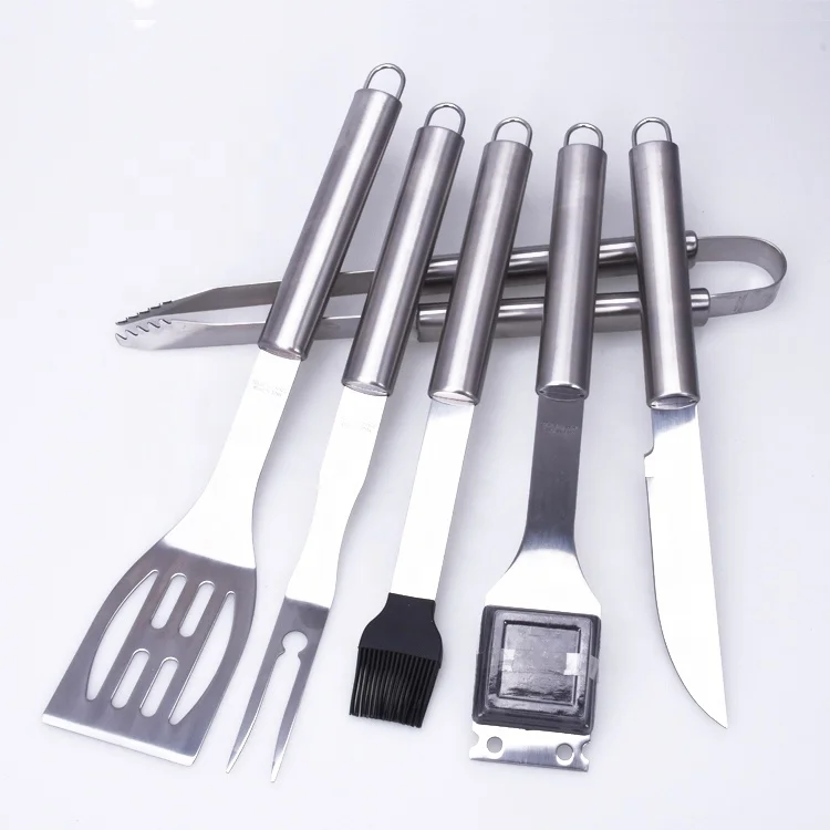 
BZJ0066 Luxury stainless steel aluminum case bbq knife set tool kit 