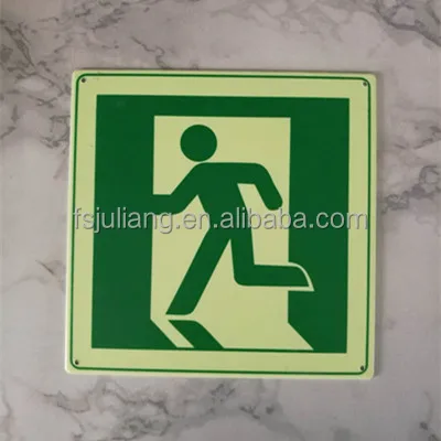 Screen printing glow in the dark pigment powder for destination board