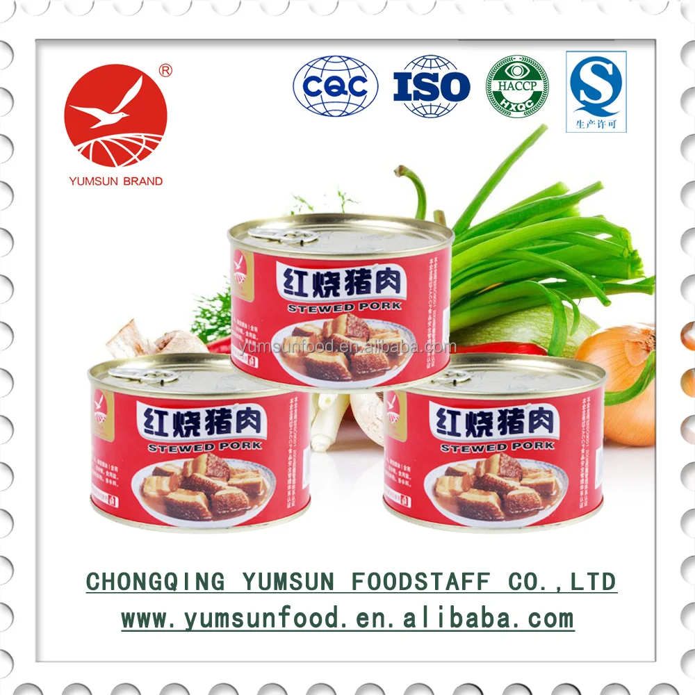 
Stewed pork canned meat 