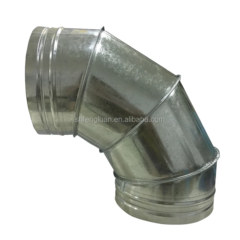 Good price exhaust duct accessories 90 degree elbow HVAC system air duct