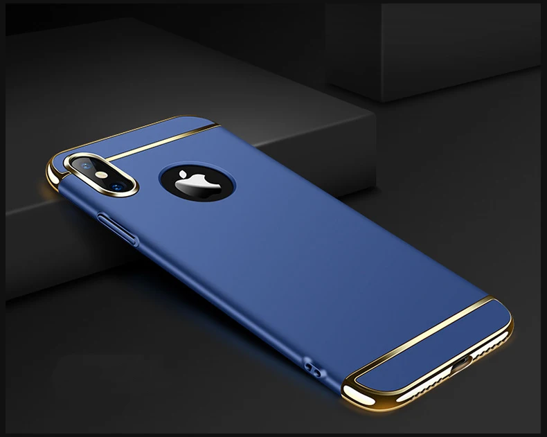 High quality housing 3 in1 phone case for iPhone X 2018 new design smart phone case