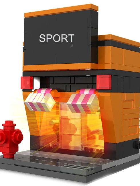 DIY plastic enlighten Building blocks toy city set creative brick and block