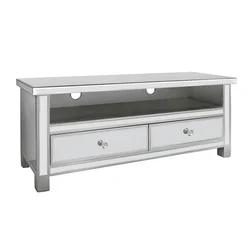 Popular modern glass mirrored TV stand cabinet