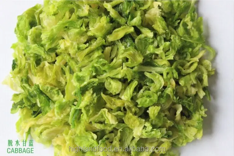 New Harvest Dried Dehydrated Green Cabbage Leaves Flakes