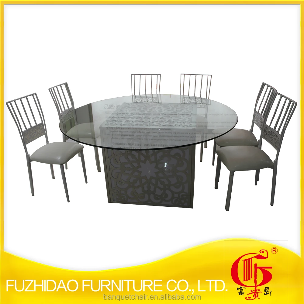 
Stainless steel with led light table set party used 