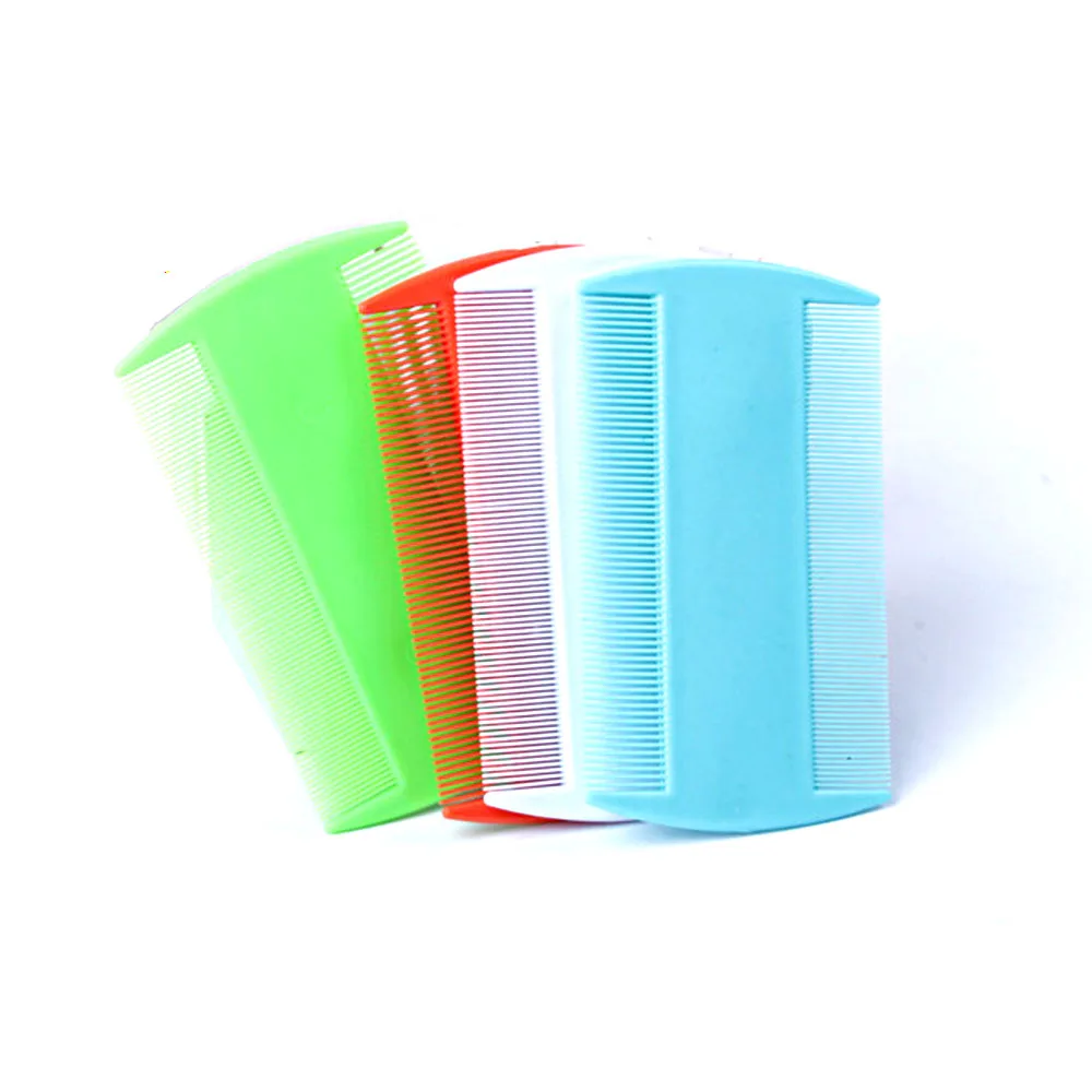 
Plastic Different Color Lice Flea Nit Pet Hair Combs Fine Double Sided Tooth 