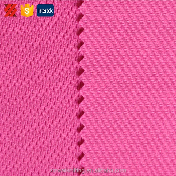 
One side waterproof one side dry fit coolmax bird eye mesh eyelet fabric for water sports 