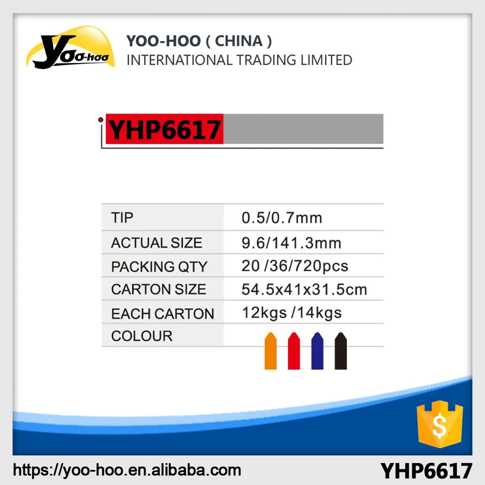 0.5/0.7mm color student mechanical pencil