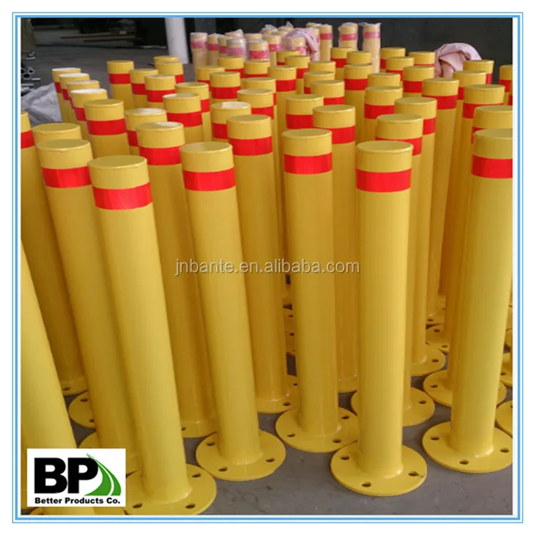 steel cap High Impact Protection In ground steel bollards