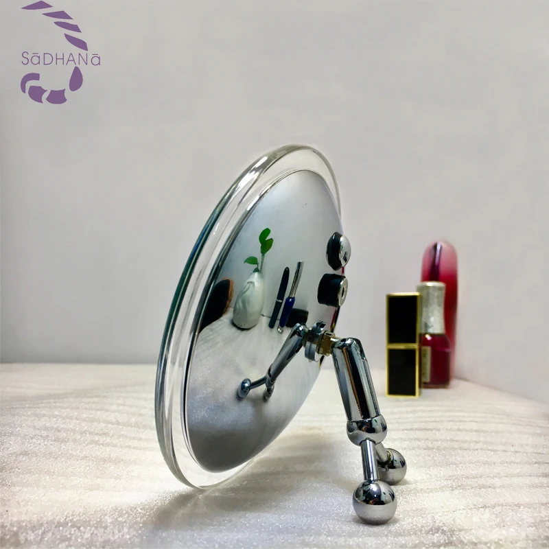 pocket lighting mirror foldable portable led mirror makeup mirror with different light color