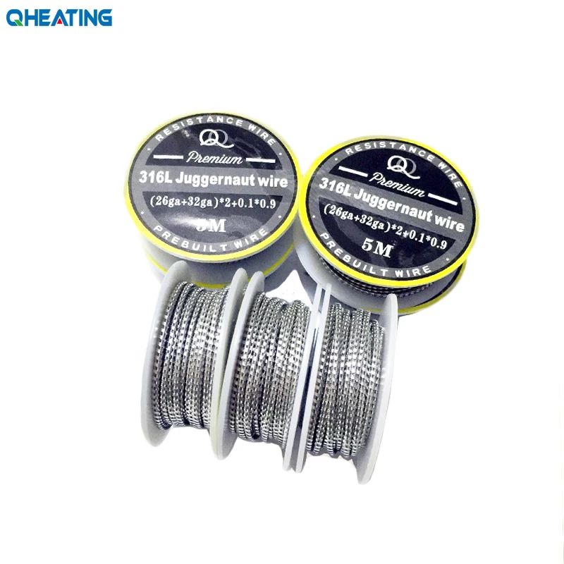 
Factory Wholesale Clapton Wire SS316L Prebuilt Hive Wire/Juggernaut Wire/Tiger Coil all OEM Available 