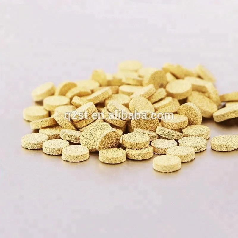 0.5-2-100micron sintered porous metal stainless steel bronze porous filter discs