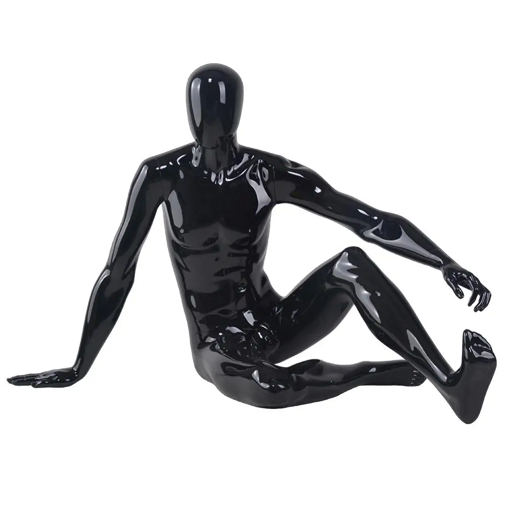 muscular lying large sex male mannequin for windows