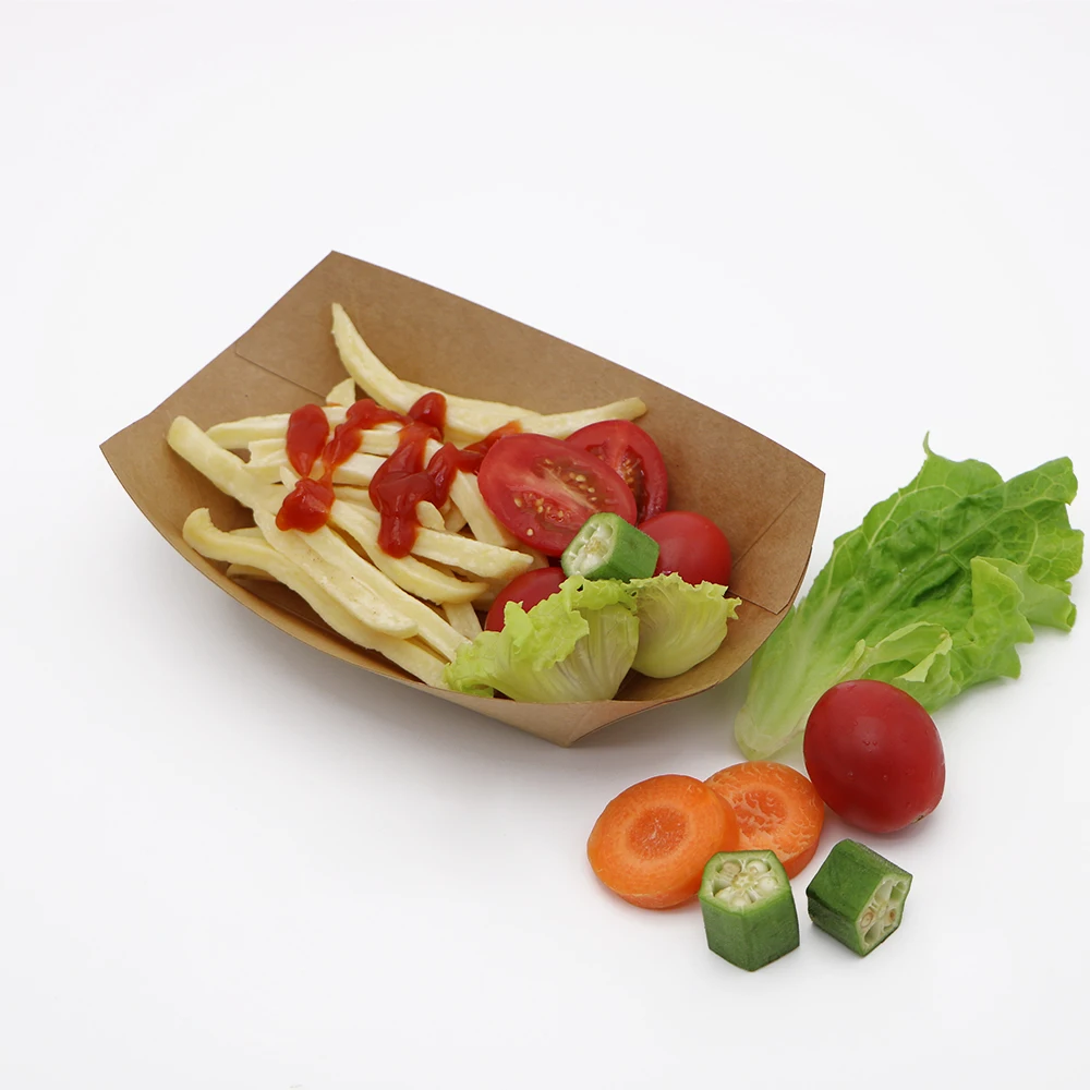 Biodegradable paper food trays for cake packaging