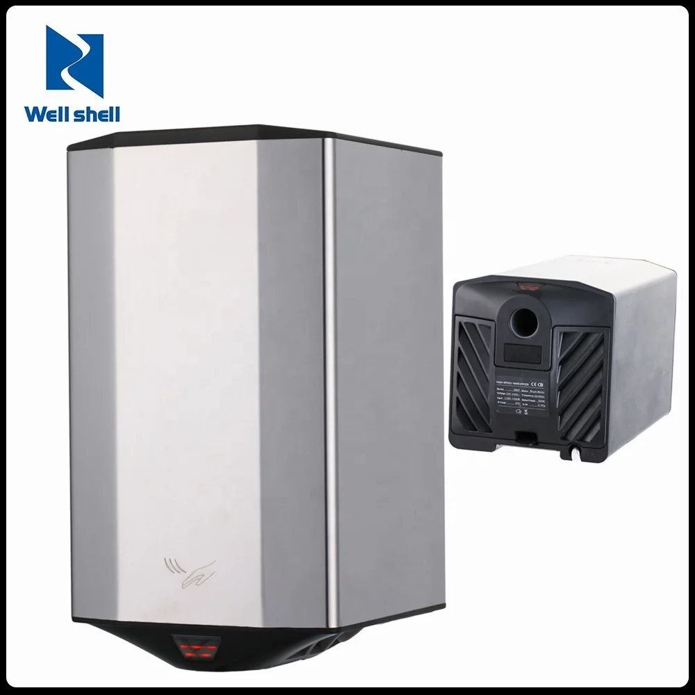 
220 V 50 HZ Bathroom 304 SS Body Stronger Sensor Infrared High Speed Air stainless steel Hand Dryer 