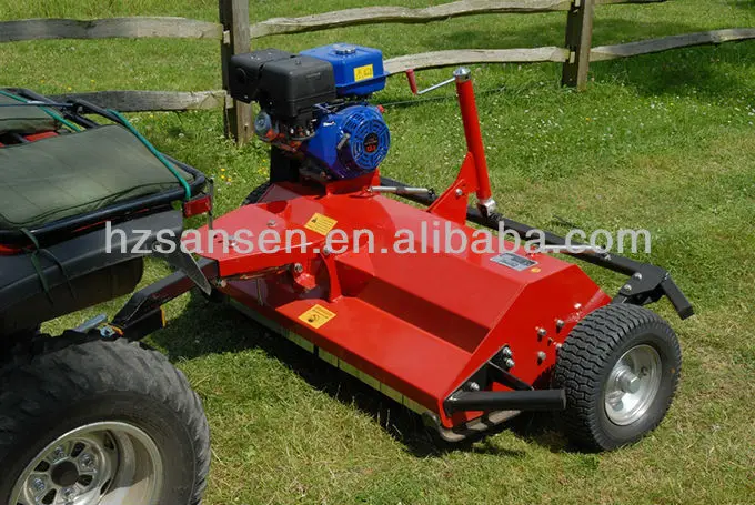 Farm Machinery ATV attachment ATV120 Flail Mower; Tow behind ATV UTV lawn mower ,working width 1.2m with  T blade