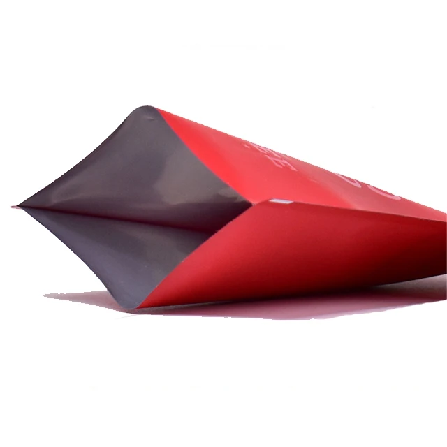 Wholesale aluminum foil three sides sealing tea packaging matte bag