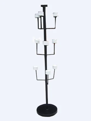 floor stand metal wire hat cap holders tower