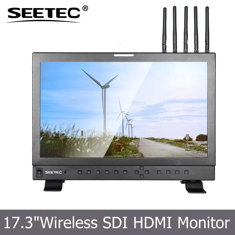 Seetec 17.3 ' высокого разрешения яркий SDI HDMI HD трансляции монитор HDMI беспроводной с 300 м видео ресивер