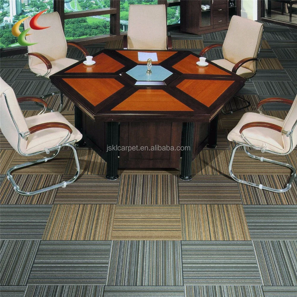 HOT 50x50cm commercial carpet with pvc backing office carpet tiles