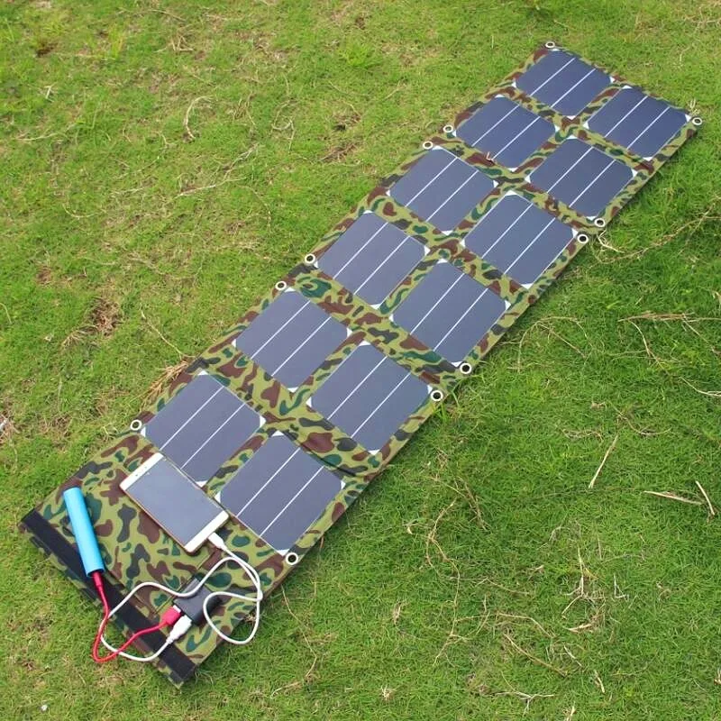 Портативное солнечное зарядное устройство Sunpower мощностью 40 Вт, USB5V & DC18V выход для мобильных телефонов/iphone/внешний аккумулятор 12 В, зарядное устройство