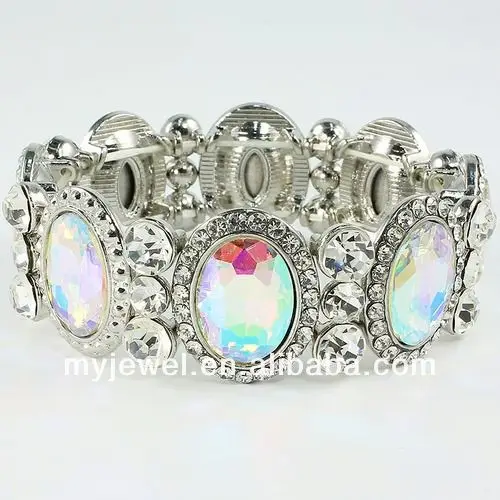 
Crystal Metal Stretch Bracelet multi stones natural healing chakra energy crystal bracelet with chinese knots 