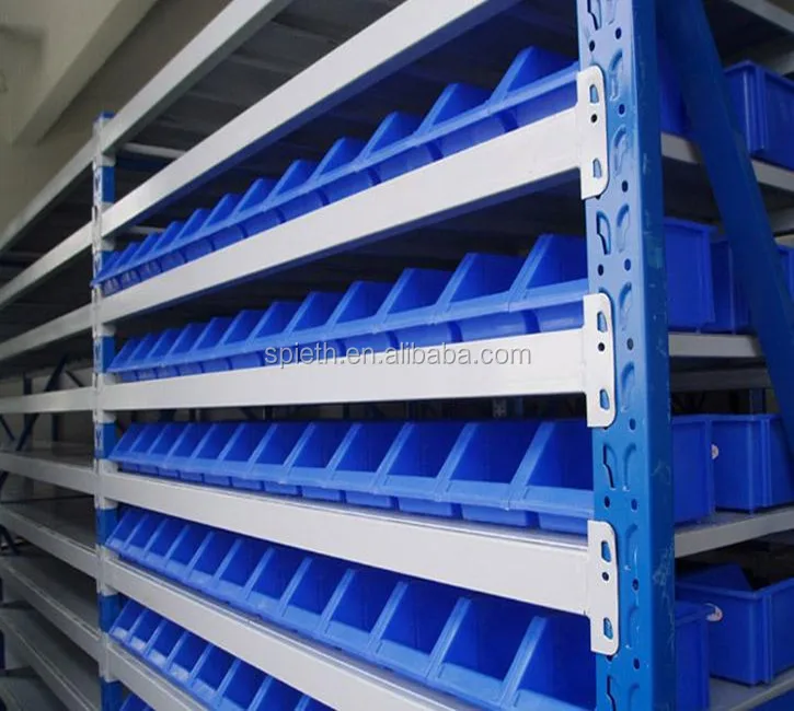 Office boltless shelving plastic storage bin rack