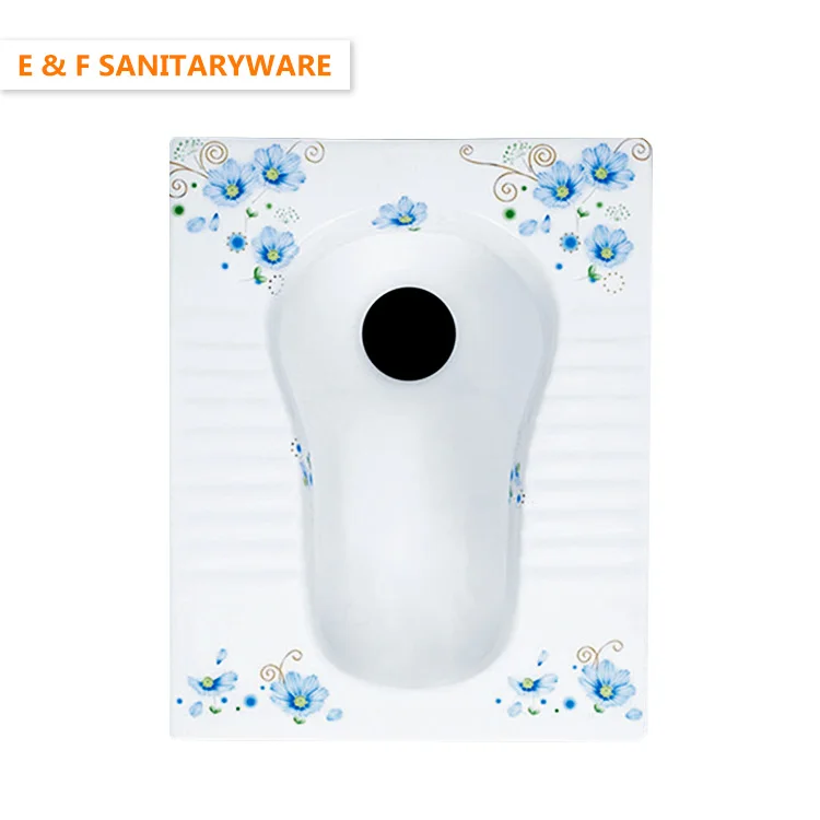 
sanitaryware turkish toilet white color squatting pan floor standard toilet size squatting pan 