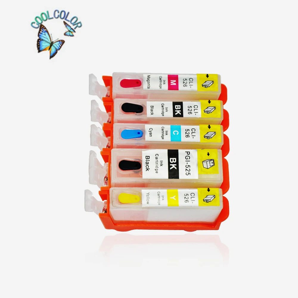 Five Color Can be used for PGI 526 Refillable inkjet cartridge