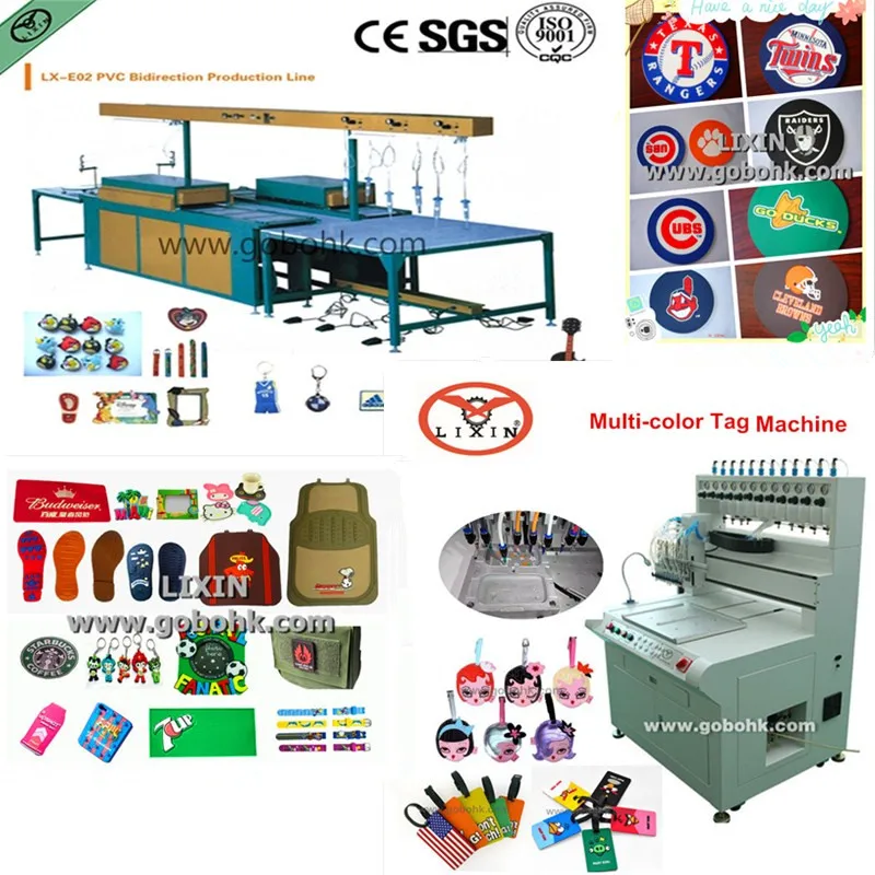 Автоматическая швейная ПВХ этикетка капает машина