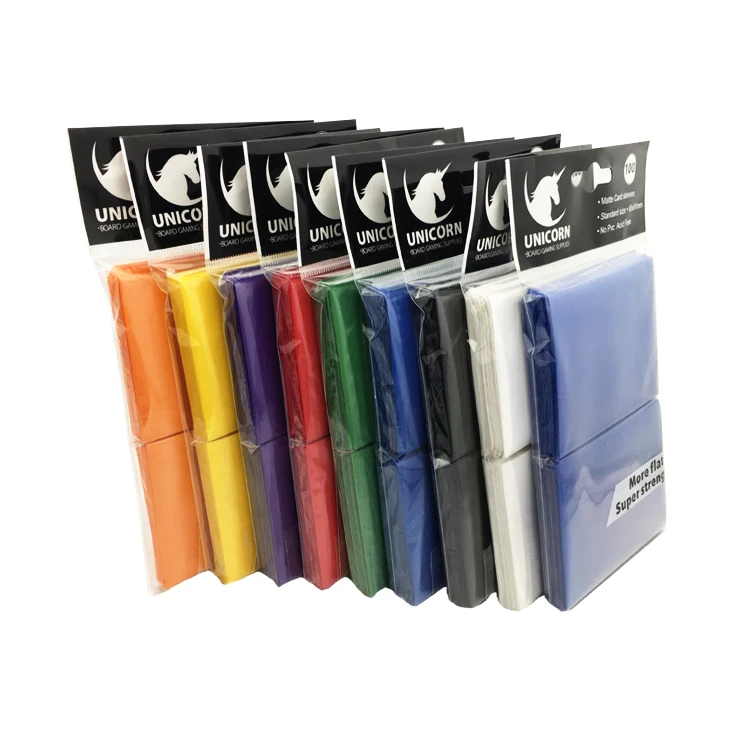 TCG/CCG/MTG/YUGIOH solid color game matte card sleeves deck protectors