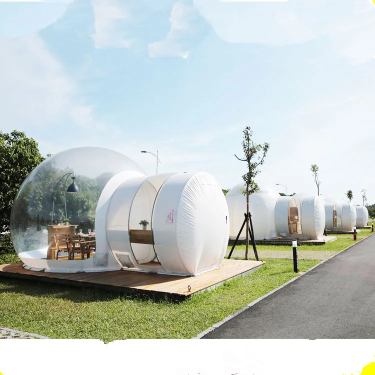 large inflatable dome bubble igloo lawn party transparent clear tent for camping