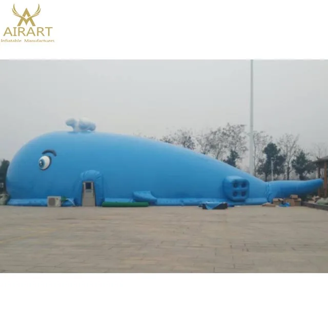 Giant inflatable whale tent