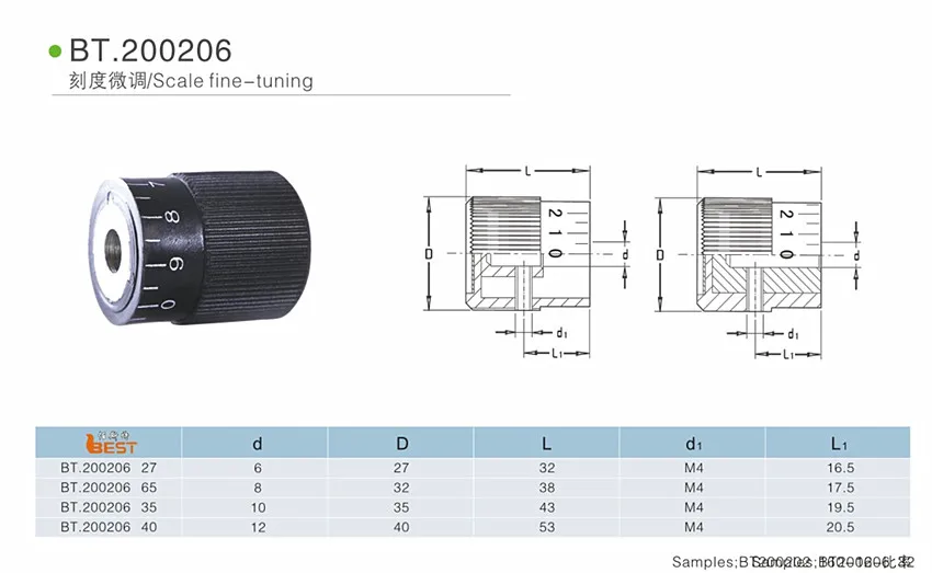 High-Quality Scale fine-tuning Position Indicator