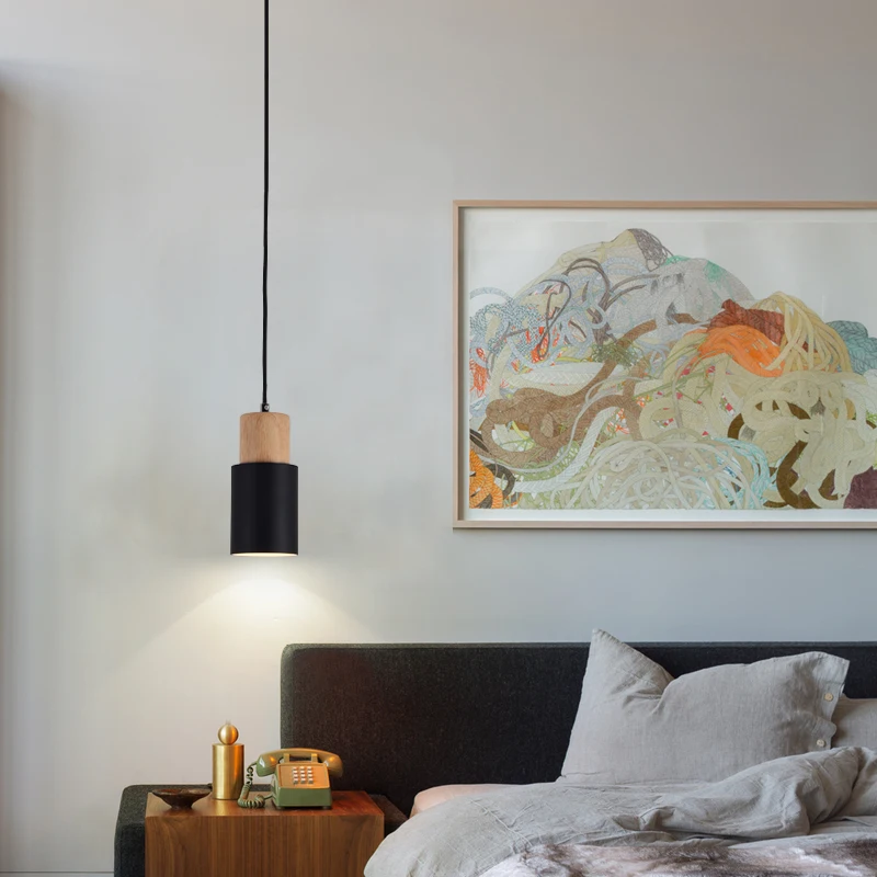 Glass Ball Home Goods Modern Orange Pendant Lamp