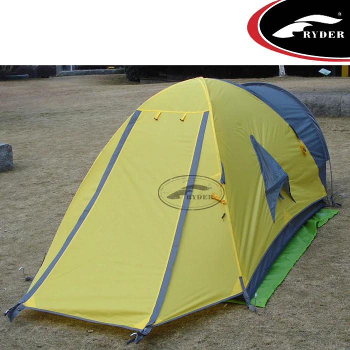 Picnic Stylish Shiny 3 Person Waterproof Three Season Outdoor  Extended Camping Tent Double Layer Two Entrance Vestibule