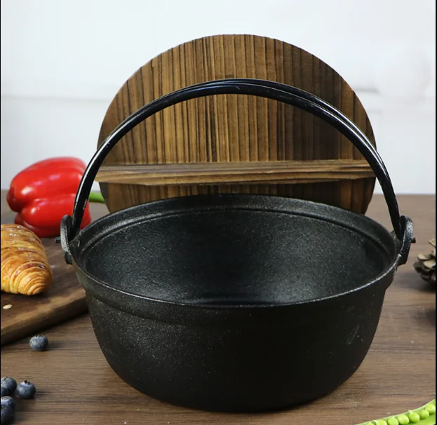 Japanese Stew Pot Okonomiyaki Shabu Shabu Pot Cast iron Sukiyaki Nabe