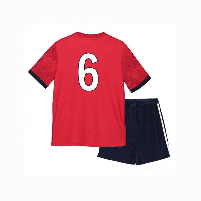 Custom Number Football Kids Kits Uniforms Set For Boys Soccer Team Wear