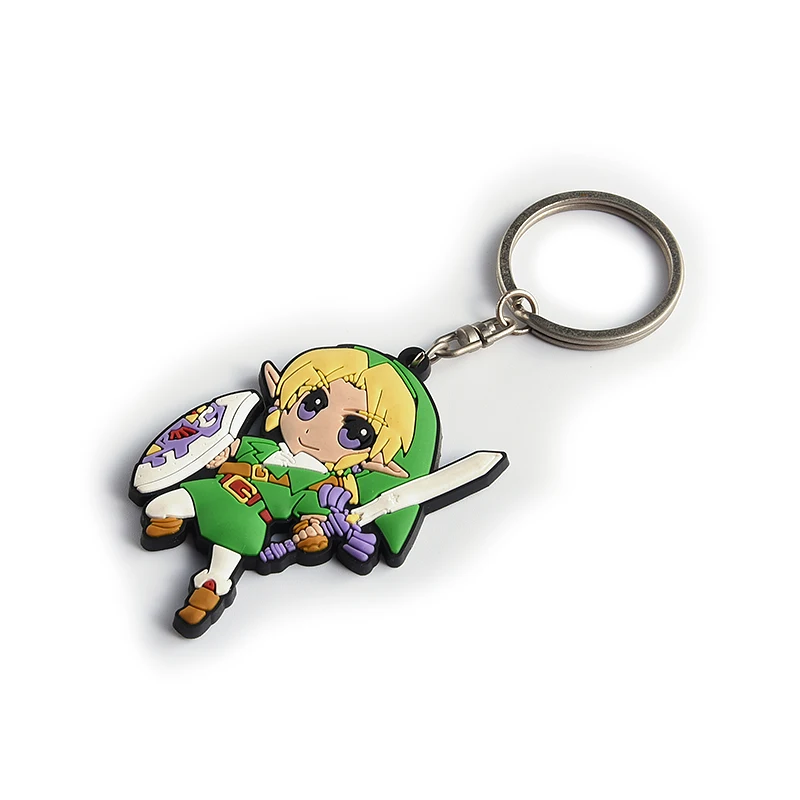 Factory Price Soft PVC Rubber Custom Key chain 2D 3D Cute Anime Silicone KeyChain