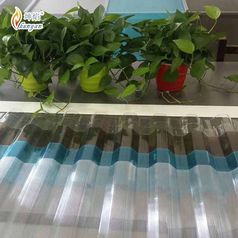Customized polycarbonate corrugated sheet curved skylights