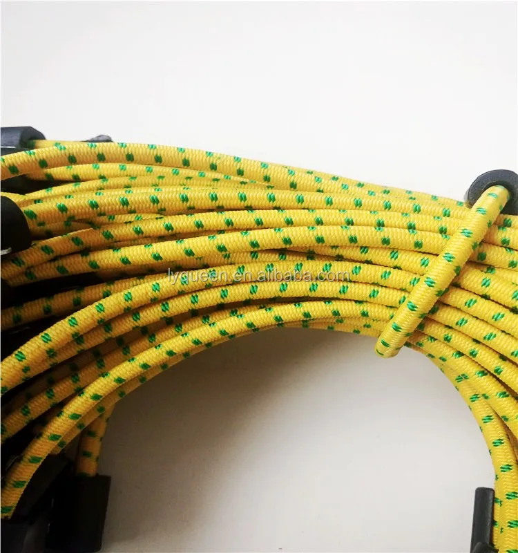 Latex thread elastic bungee toggle ties for scaffolding sheeting