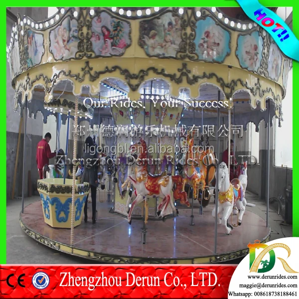 
Video Available!!! carousel hores merry go round kids outdoor entertainment equipment 