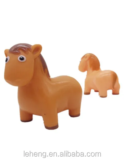 China factory Direct selling  plastic small horses animal soft bath toys