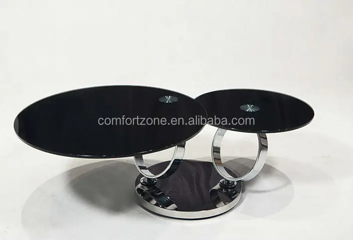 
C8041 movable swivel glass coffee table models for home using 
