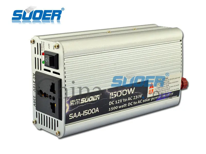 suoer горячая продажа модифицированная синусоида власти инвертор 1500w 12v до 220в