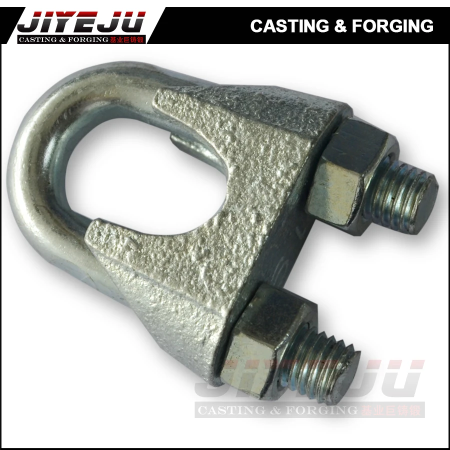 Оцинкованные DIN 741 винтовые канатные зажимы