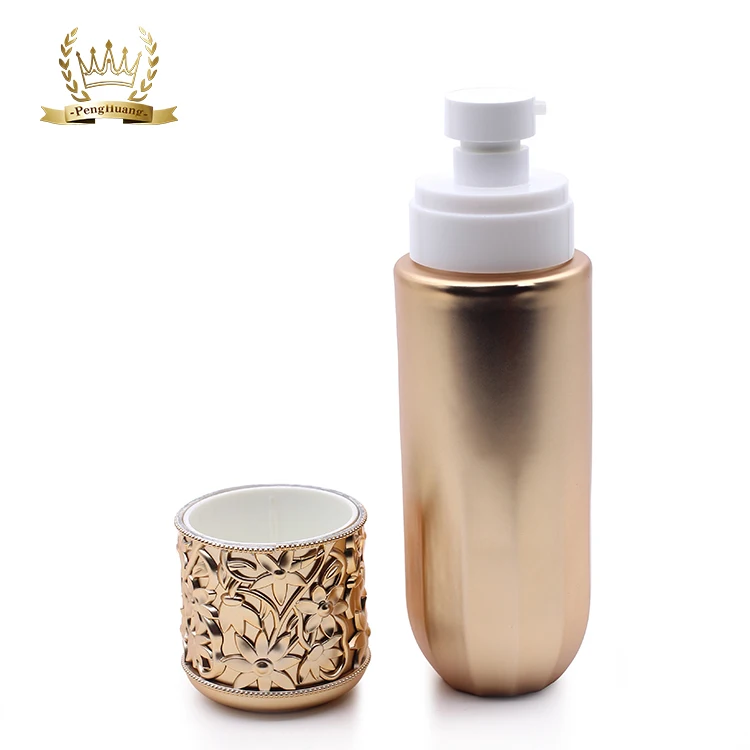 
Gold painting glass cream jar 30g 50g glass serum bottle 40ml 100ml 120ml with gold pump cosmetics cream glass bottles and jars 