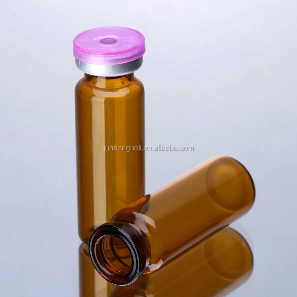 amber fluted glass bottle empty cosmetic large 20ml balm glass bottles
