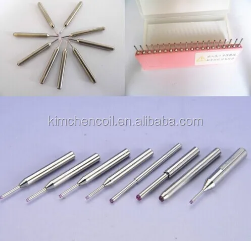 Tungsten Carbide Coil Winding Machine Ruby Tipped Wire Guide Needles