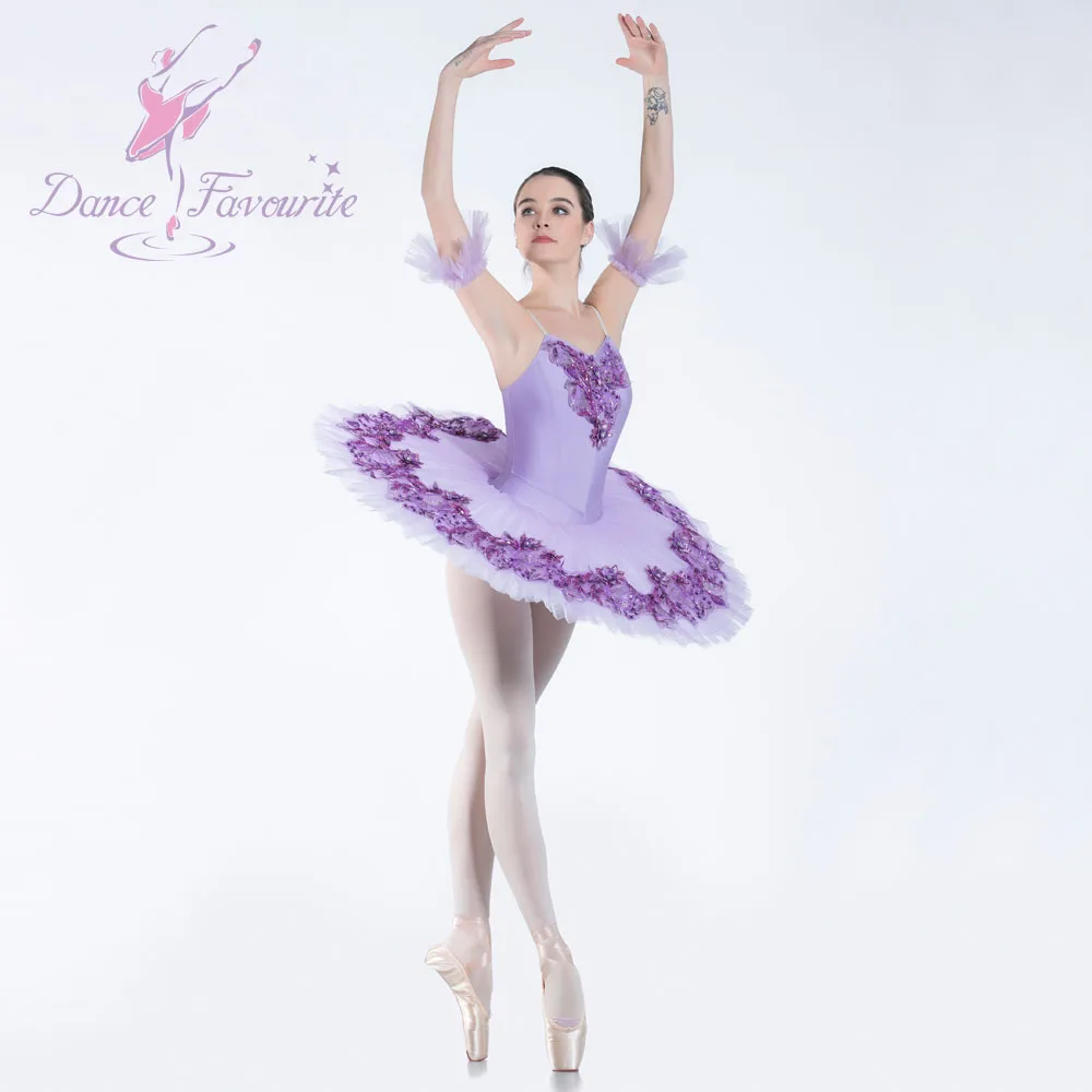 BLL083 Lilac Professional Ballet Tutu Ballerina Dance Costume for Girls and Women Solo Dance Performance or Competition Costumes